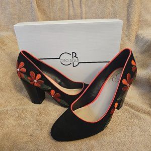 Ciao Bella Yasmin Heel Black/Mandarin Red 9